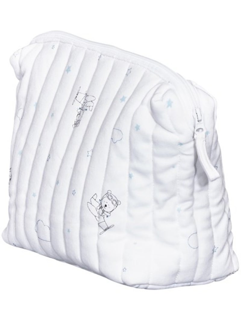 Trousse de toilette en coton Bio - SAUTHON Blanc - Kiabi