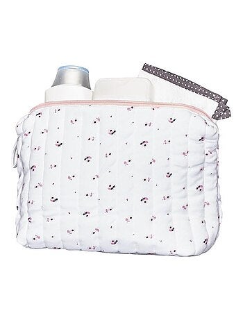 Trousse de toilette en coton Bio blanc - SAUTHON