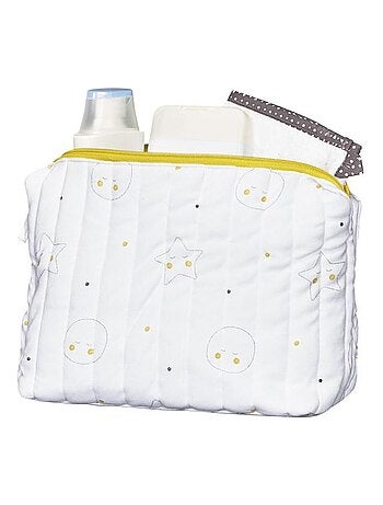 Trousse de toilette en coton Bio blanc - SAUTHON