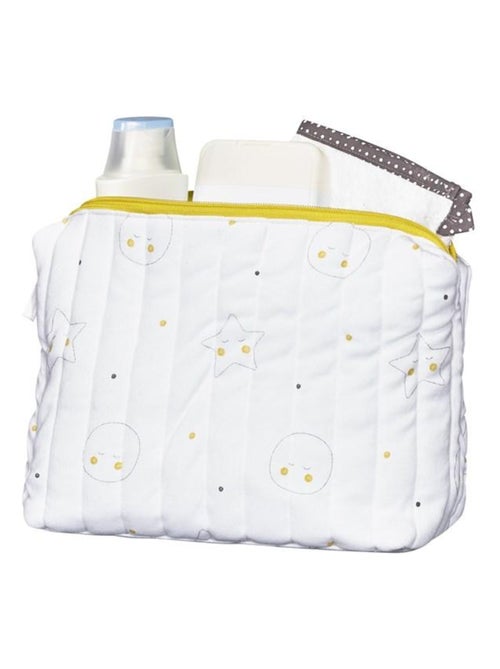 Trousse de toilette en coton Bio blanc - SAUTHON - Kiabi