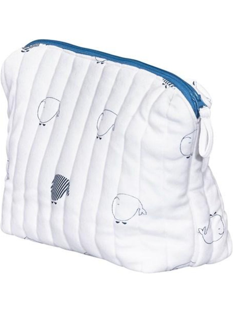 Trousse de toilette en coton Bio blanc - SAUTHON Blanc - Kiabi