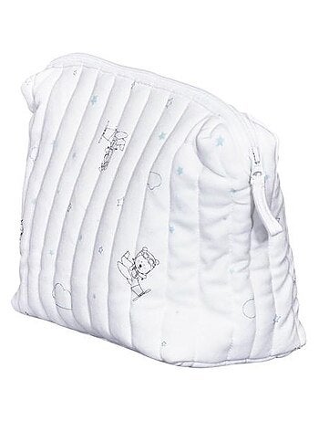 Trousse de toilette en coton Bio blanc - SAUTHON