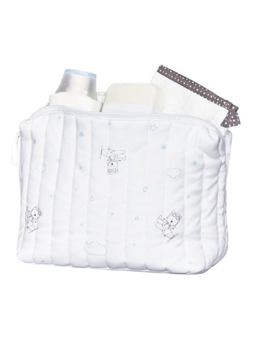 Trousse de toilette en coton Bio blanc - SAUTHON - Kiabi