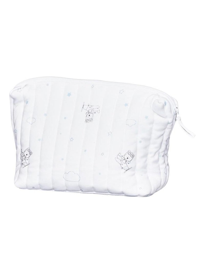Trousse de toilette en coton Bio blanc - SAUTHON Blanc - Kiabi