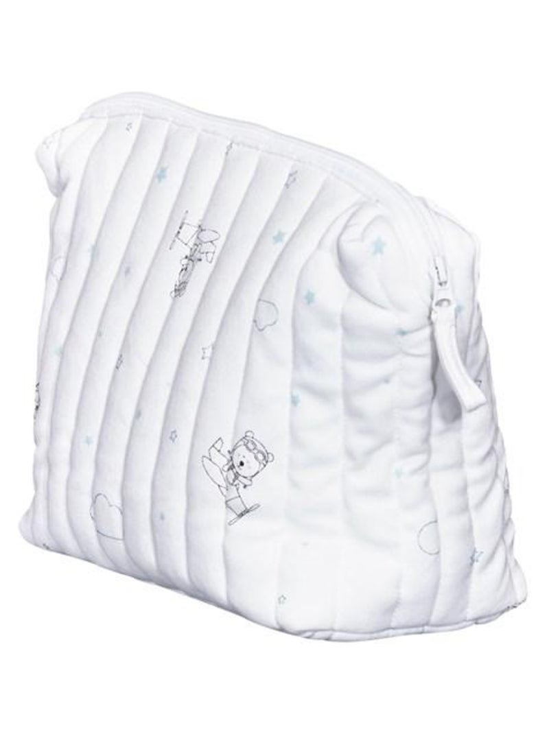 Trousse de toilette en coton Bio blanc - SAUTHON Blanc - Kiabi