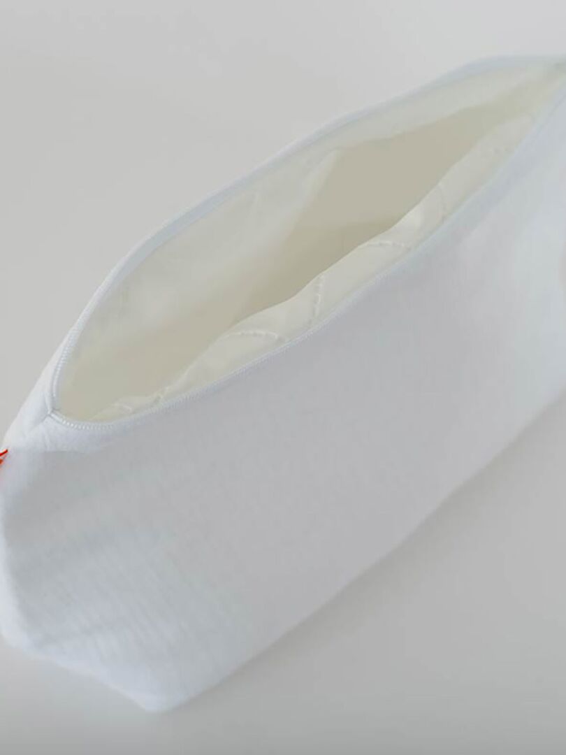 Trousse de Toilette en Coton Bio Blanc Blanc - Kiabi