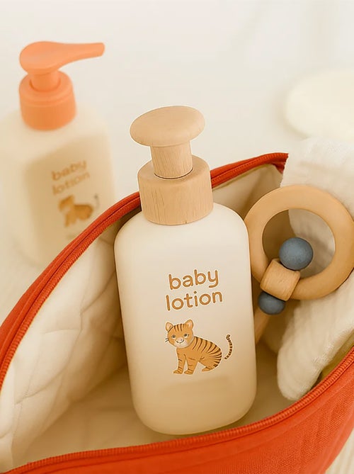 Trousse de Toilette en Coton Bio Fraise - Kiabi