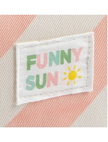 Trousse de toilette en coton imprimé rayures - SAUTHON