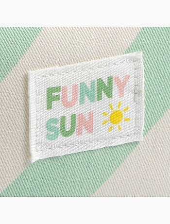 Trousse de toilette en coton imprimé rayures - SAUTHON