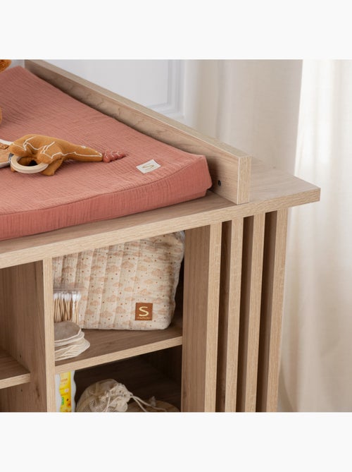 Trousse de toilette en double gaze de coton et carrés éponge - SAUTHON - Kiabi