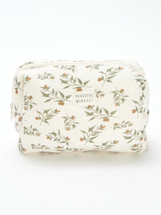 Trousse de toilette en gaze de coton