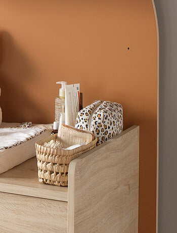 Trousse de toilette en gaze de coton imprimé léopard - SAUTHON