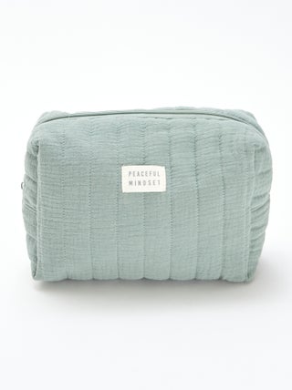 Trousse de toilette en gaze de coton