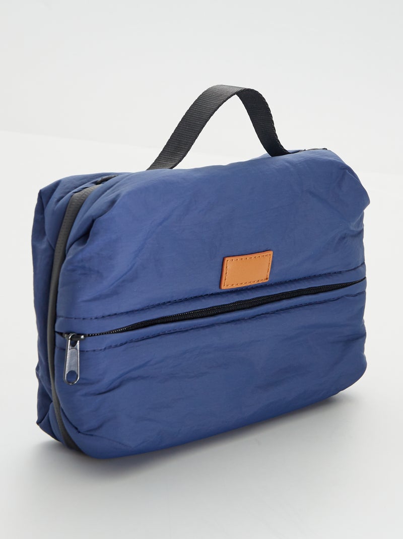 Trousse de toilette en nylon Bleu - Kiabi