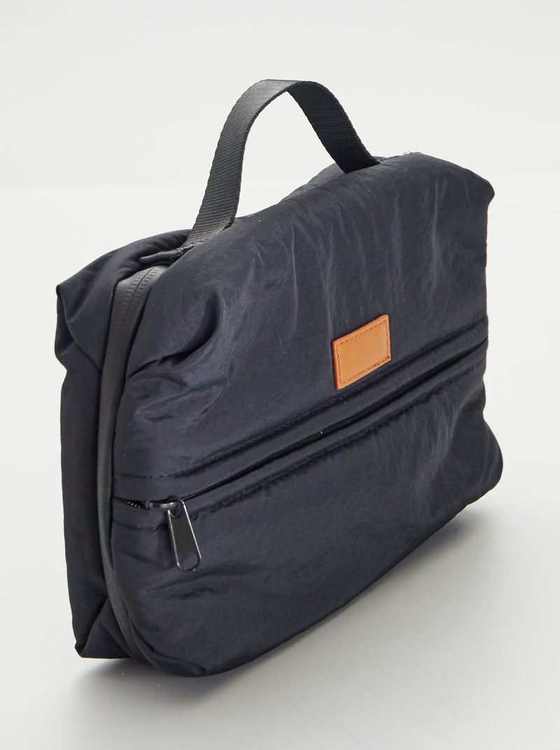 Trousse de toilette en nylon Noir - Kiabi