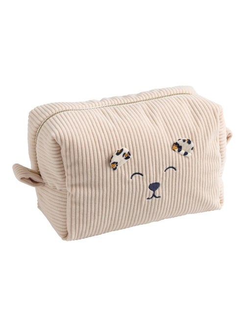 Trousse de toilette en velours côtelé - SAUTHON - Kiabi