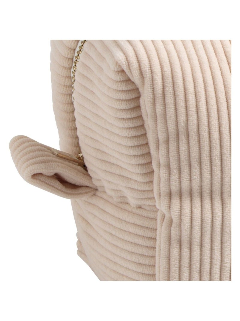 Trousse de toilette en velours côtelé - SAUTHON Ecru - Kiabi