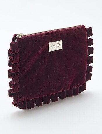 Trousse de toilette en velours