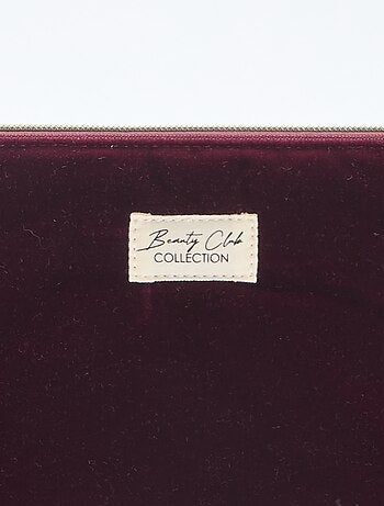Trousse de toilette en velours