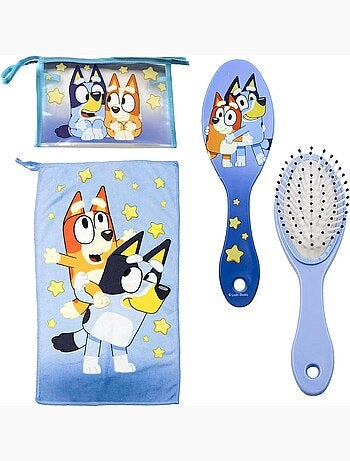 Trousse de toilette enfant Bluey avec peigne et serviette séchage rapide