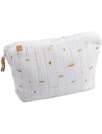 Trousse de toilette et carré éponge en coton - SAUTHON