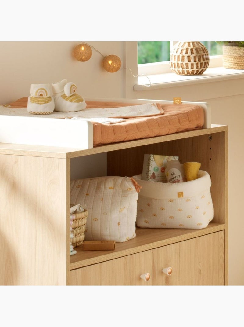 Trousse de toilette et carré éponge en coton - SAUTHON Blanc - Kiabi
