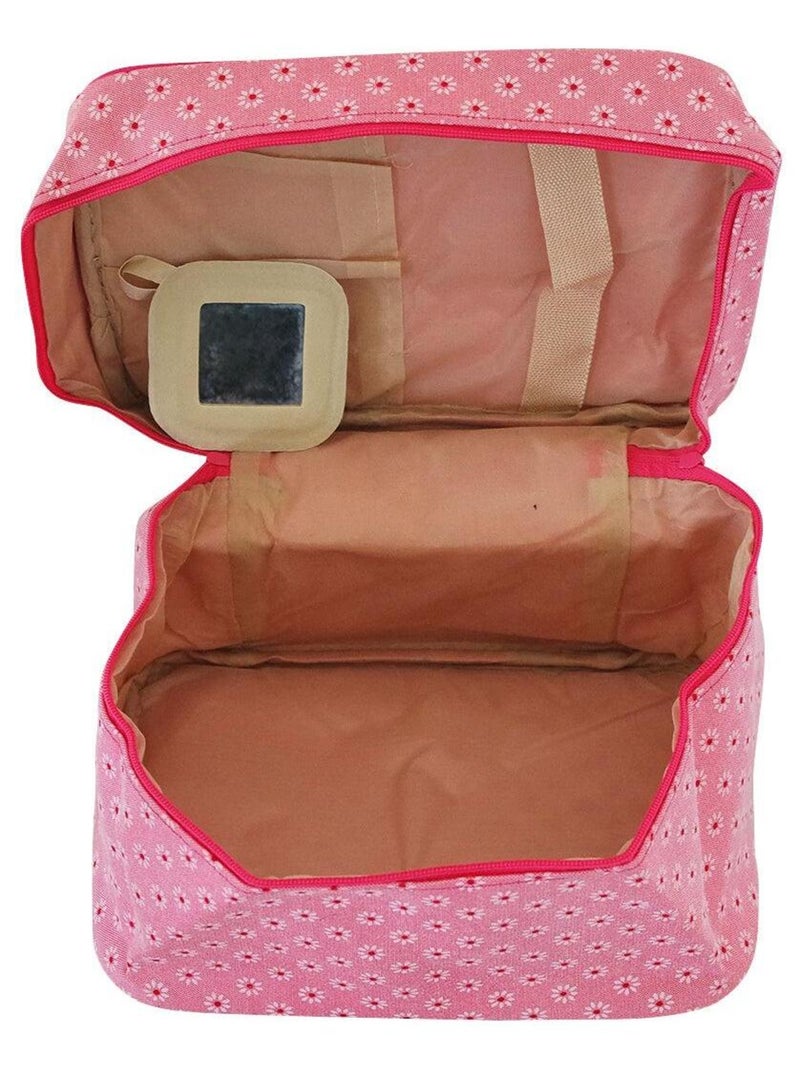 Trousse de toilette fleurie Rose fushia - Kiabi