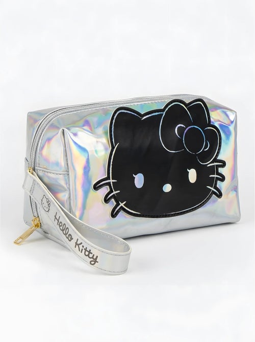 Trousse de toilette holographique simili cuir hello kitty sanrio - Kiabi