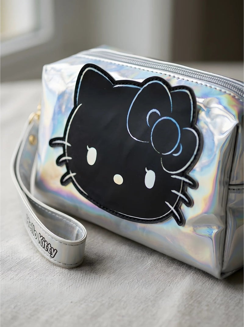 Trousse de toilette holographique simili cuir hello kitty sanrio Gris - Kiabi