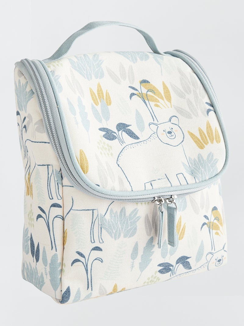 Trousse de toilette imprimé fantaisie Blanc - Kiabi