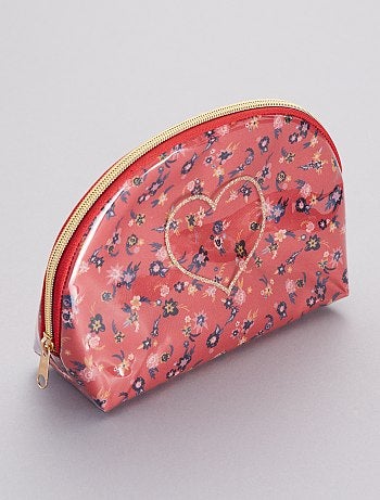 Trousse de toilette imprimée 'fleurs'