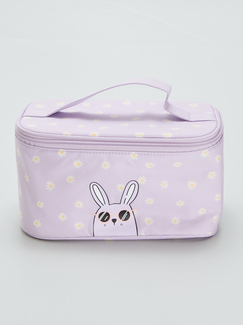 Trousse de toilette 'lapin' Violet - Kiabi