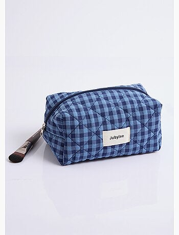 Trousse de toilette matelassée carreaux - AFIBEL