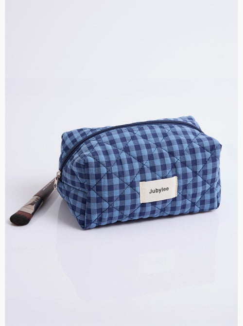 Trousse de toilette matelassée carreaux - AFIBEL - Kiabi