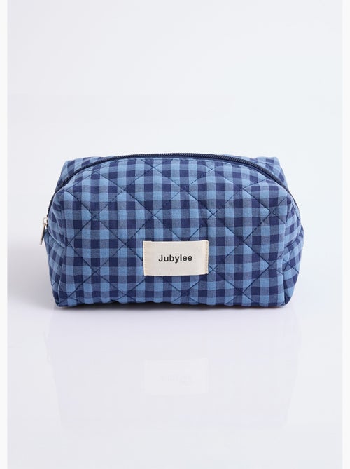 Trousse de toilette matelassée carreaux - AFIBEL - Kiabi