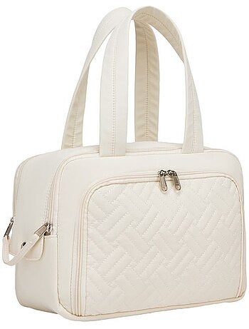 Trousse de toilette matelassée déperlante grande capacité 31x21x14 cm - kono