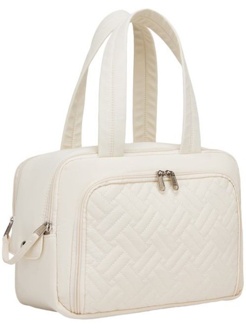 Trousse de toilette matelassée déperlante grande capacité 31x21x14 cm - kono - Kiabi Trousse de toilette matelassée déperlante grande capacité 31x21x14 cm - kono - Kiabi