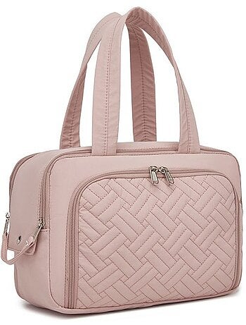 Trousse de toilette matelassée déperlante grande capacité 31x21x14 cm - kono