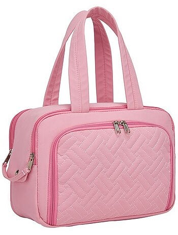 Trousse de toilette matelassée déperlante grande capacité 31x21x14 cm - kono