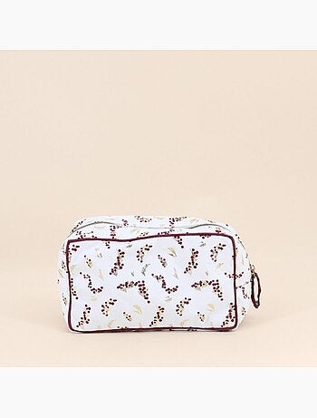 Trousse de toilette motifs fleuris 24x13cm