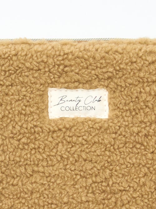 Trousse de toilette moutonnée - Kiabi