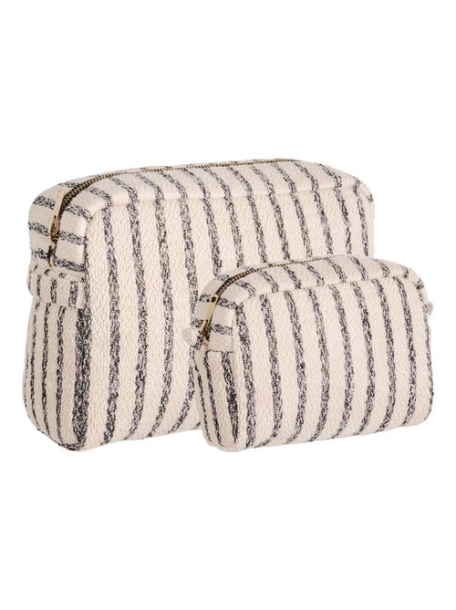 Trousse de toilette Nador - Trousse de toilette, lot de 2, mélange de sable - Kiabi