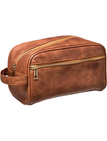Trousse de toilette simili cuir
