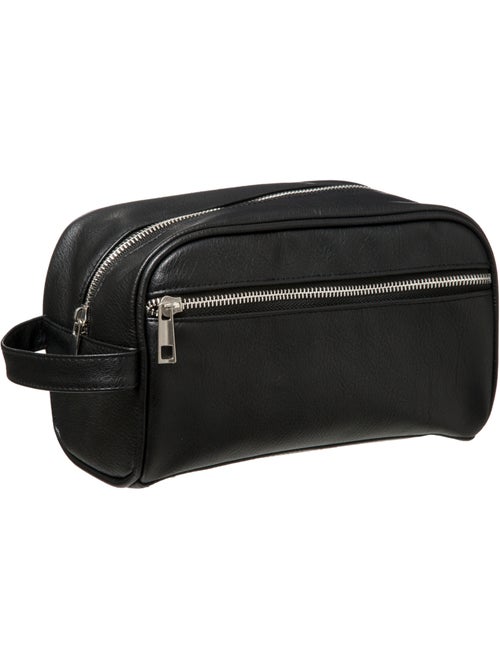 Trousse de toilette simili cuir - Kiabi Trousse de toilette simili cuir - Kiabi