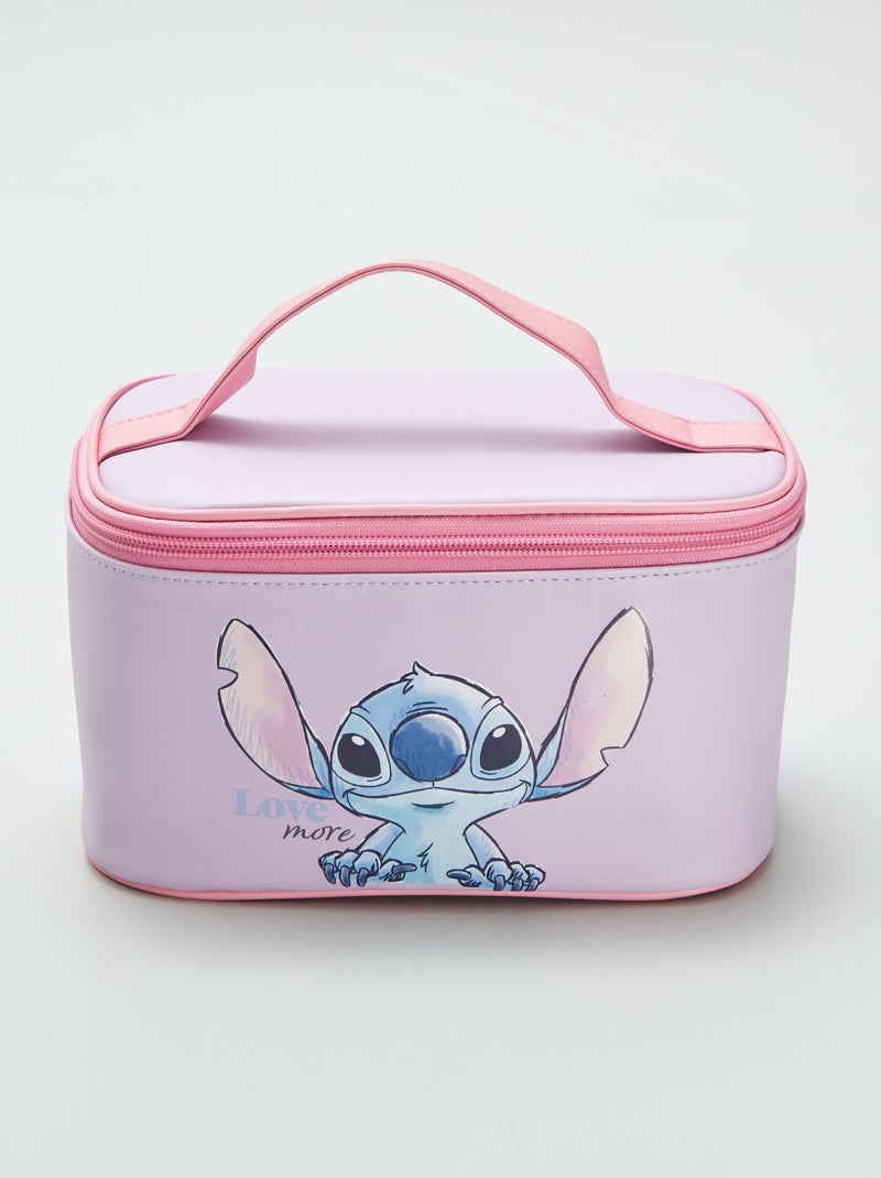 Trousse de toilette 'Stitch' Violet - Kiabi