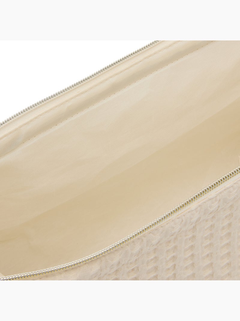 Trousse de toilette WAFFLE Beige - Kiabi