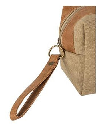 Trousse de toilette zippée mixte tissu