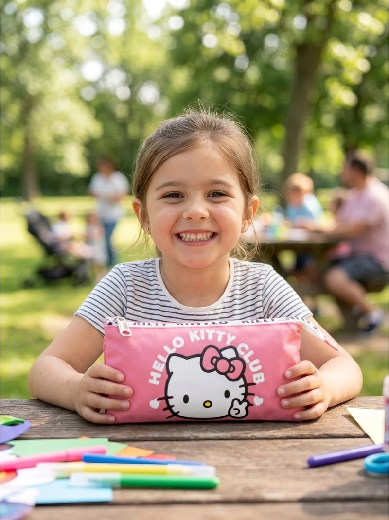 Trousse de transport 3 compartiments hello kitty sanrio Rose - Kiabi