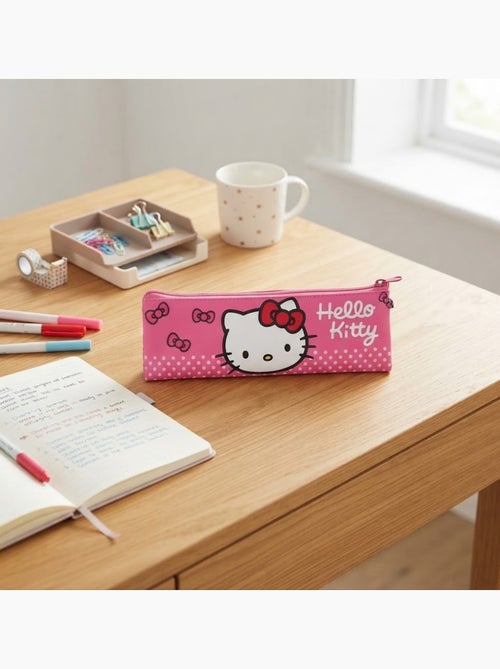 Trousse d'école plate hello kitty - Kiabi Trousse d'école plate hello kitty - Kiabi