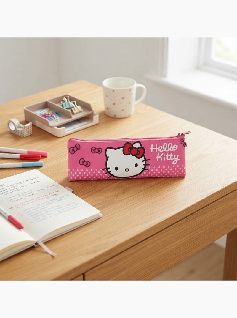 Trousse d'école plate hello kitty Rose - Kiabi